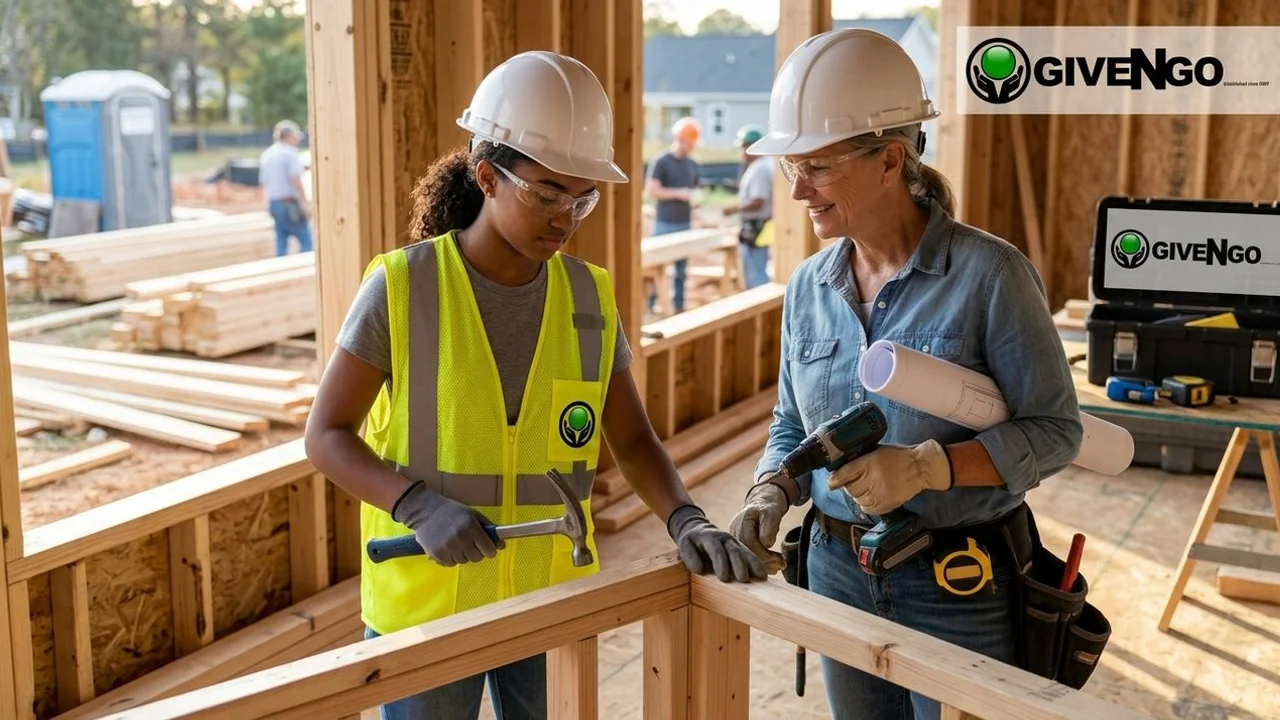Charlotte apprentice and journey-level mentor working together on a job site