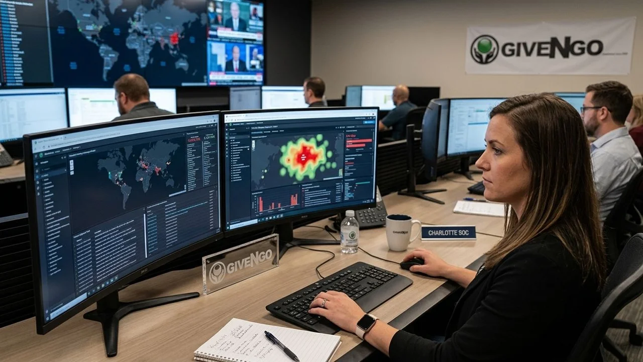 Charlotte SOC analyst at monitoring dashboards