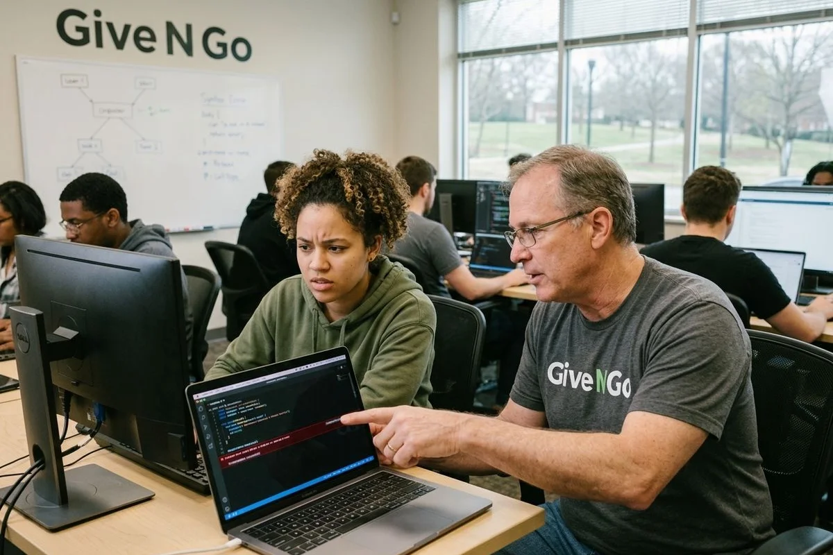 Web Development & Coding Training demonstration on a Charlotte training site
