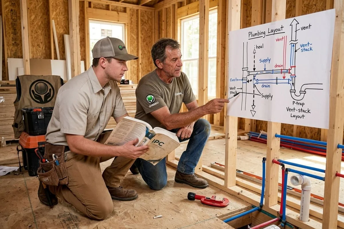 Plumbing Training demonstration on a Charlotte training site